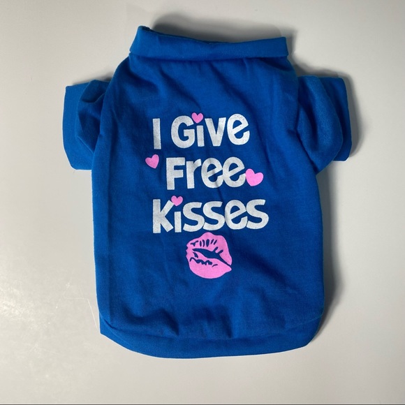 NWOT Born To Be Loved Blue T-Shirt For Small Dogs or Puppies - Picture 2 of 6